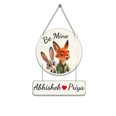 Personalized Be Mine Couple Wall Hanging